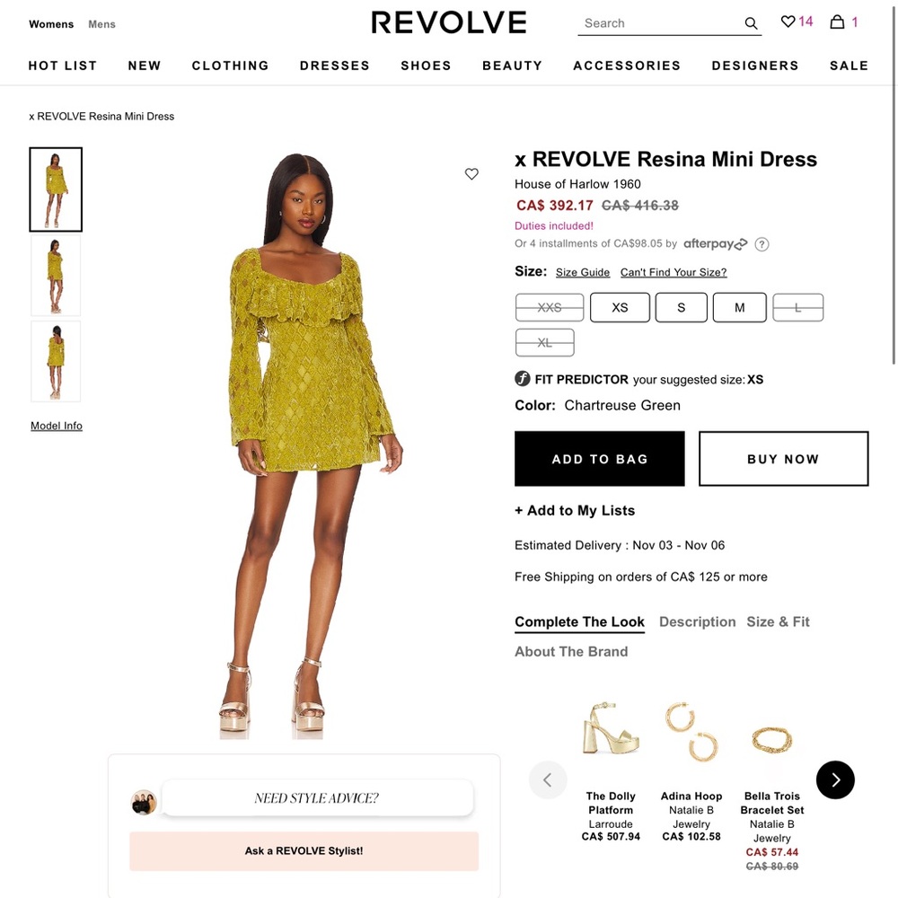 House of harlow dress- Revolve